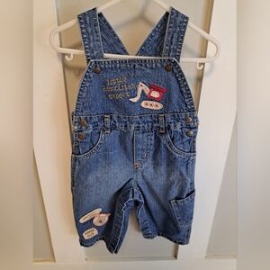 Koala Baby Denim Overalls - “Little Demolition Expert” - Size 6-9 Months